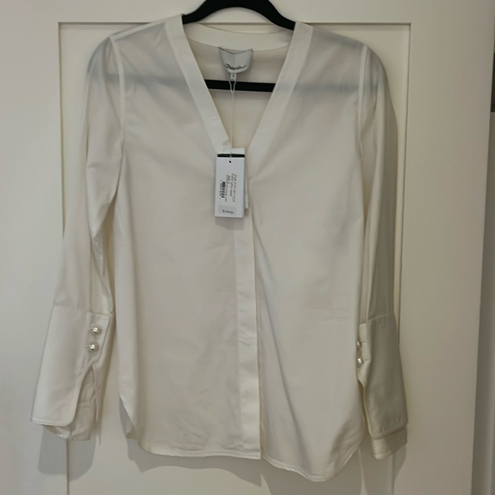 Phillip Lim NWT button-down shirt with pearl buttons